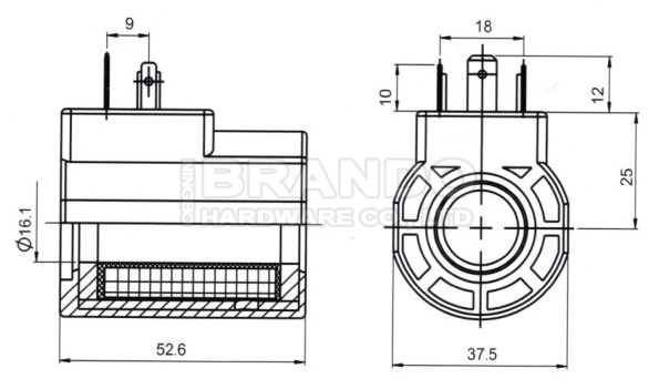 R901080794 Bosch Rexroth Type Hydraulic Solenoid Valve Coil GZ38-4 24V DC