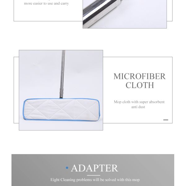 antistatic esd cleanroom cleaning flat floor mop