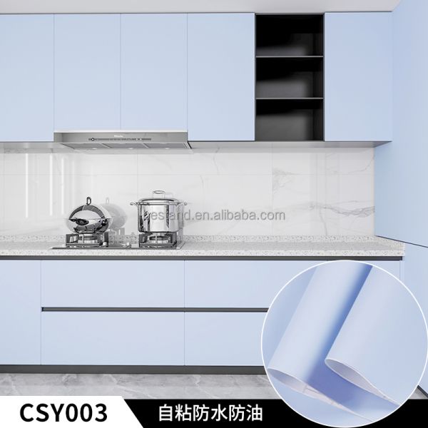 Appartement papier peeling et collage auto-adhésif pour la cuisine armoire de porte film de rénovation bandes motif à carreaux