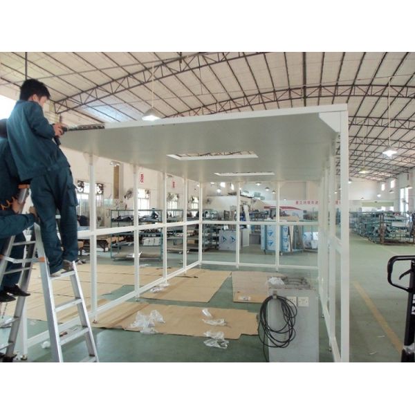 Compact Air Purification Equipment Softwall Clean Room With Anti Staic Grid Curtain