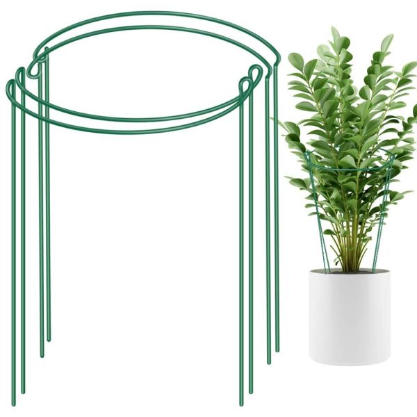 Semicircle 35cm X 15cm Half Round Metal Plant Supports Cage