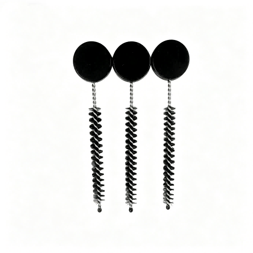 Hand‑Use Precision Bore Cleaning Brush with Position Limiter Disc Nylon Twisted