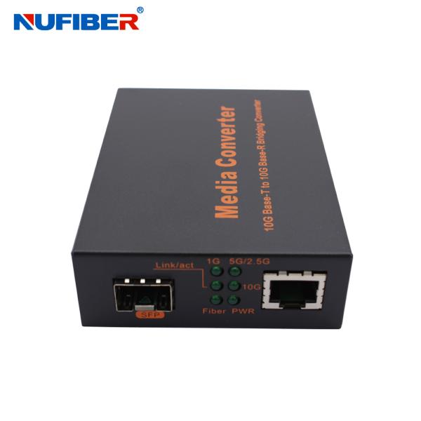 10G SFP+ to RJ45 Optical Media Converter 10G Fiber Media Converter DC12V
