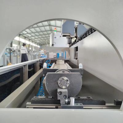 Centro de trabalho para os perfis de alumínio com os 3 machados controlados, gestão totalmente automático de fazer à máquina para moer