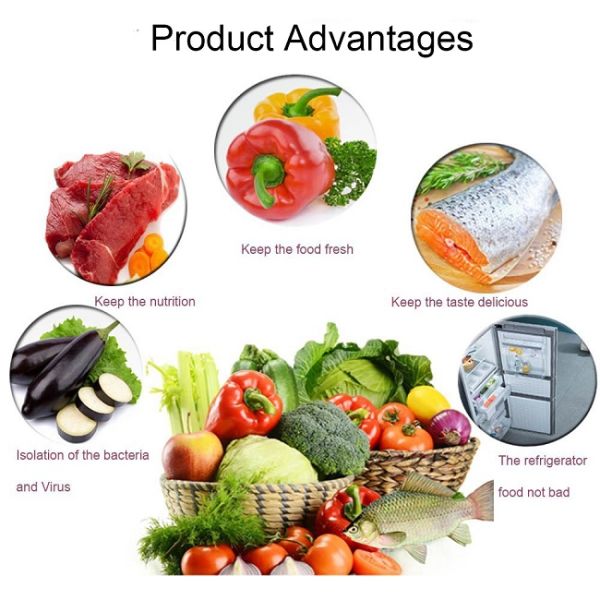 Heat Seal Transparent Food Vacuum Bags , Laminated Vacuum Bag Sealer For Food