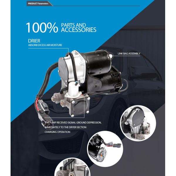 Насос Оиллесс ОЭ# ЛР023964 компрессора подвеса воздуха стали/Ланд Ровер пластмасс