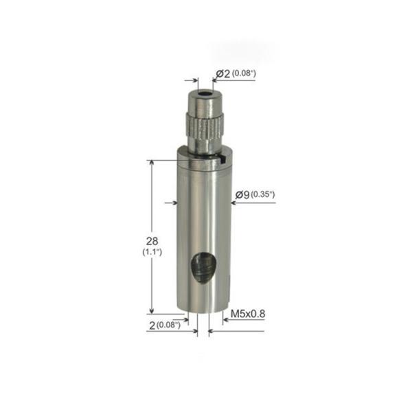 Brass Material Aircraft Cable Grippers With Side Exit And Nickel Plated Finish