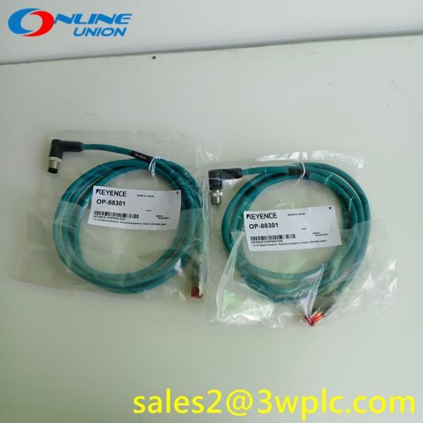 5m KEYENCE OP-88301 Ethernet Cable M12 4 pin RJ45 NFPA79-Compatible Straight