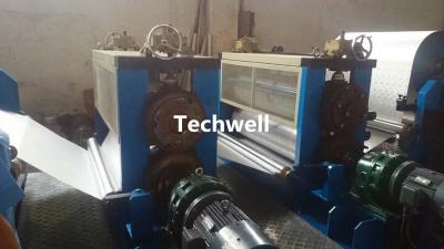 1.0mm Color Steel  Metal Rolling Embossing Press Machine  With Uncoiler And Recoiler