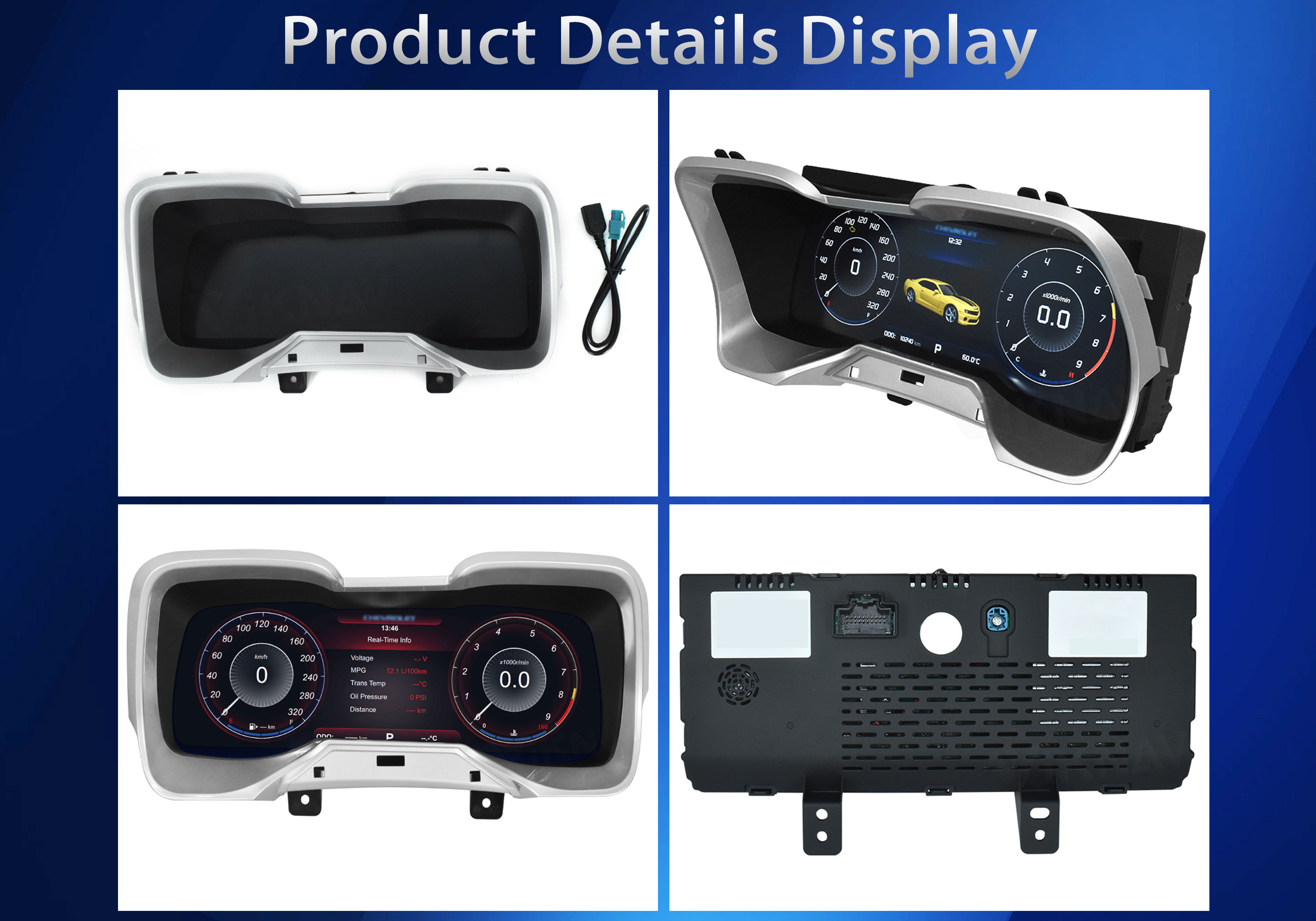 VIKNAV Digital Dash Instrument Cluster для Chevrolet Camaro 2010-2015 годов