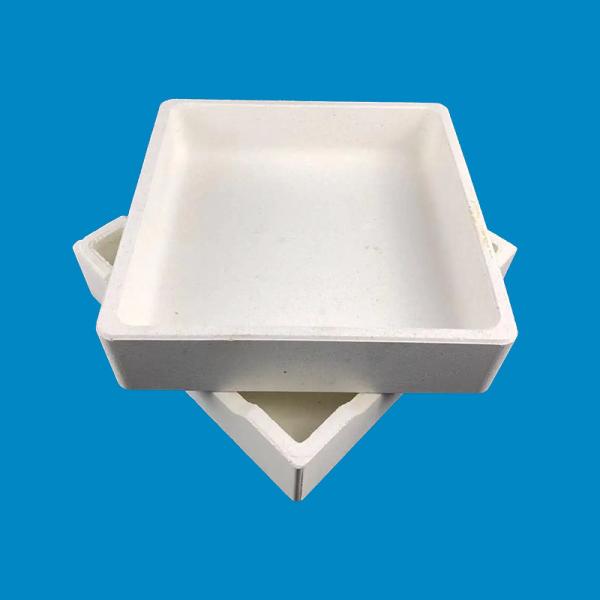 Alumina Ceramic Crucible High Refractoriness Customization Shape Industry Usage