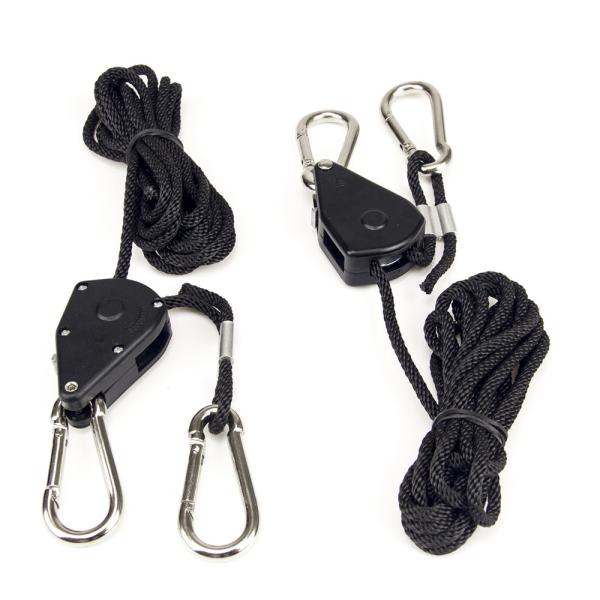 1/8 Inch Heavy Duty 150LB Grow Light Rope Hanger Tear / Rust Resistant
