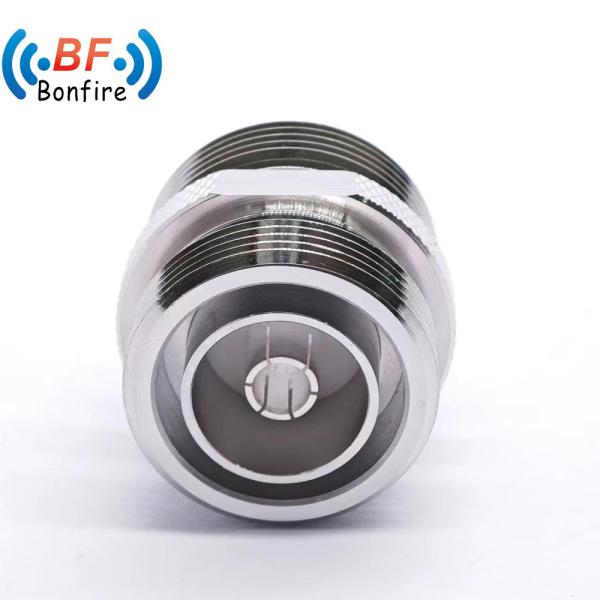 Low Vswr RF Coaxial Cable Connector Adapter with DIN Male to DIN Male Straight Type -155dbc DC-4GHz
