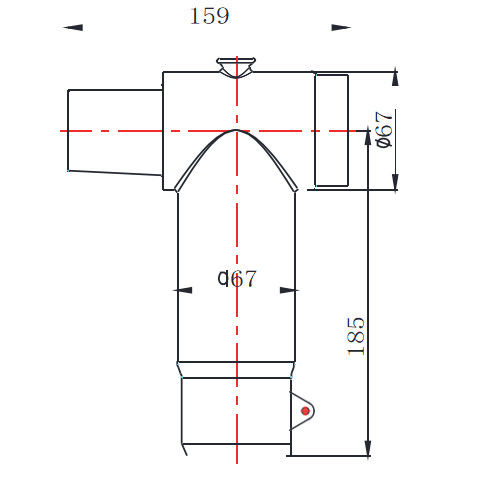 20KA MA Cable Accessories EPDM Rubber 159mm Front Separable Connector