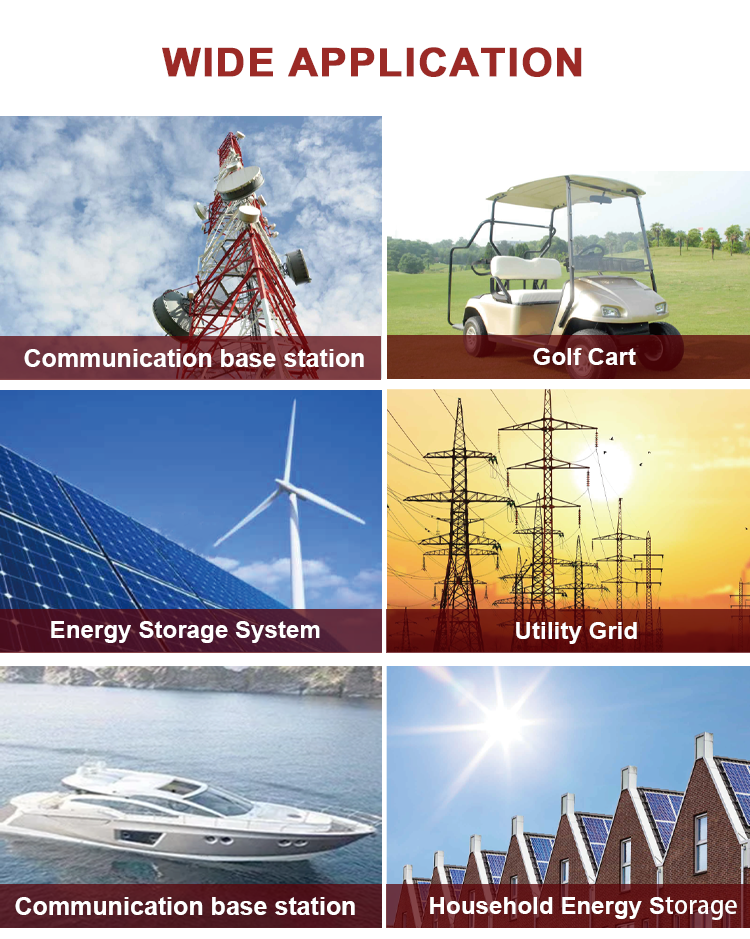 Свинцово-кислотная батарея 12 Вт 100 Ач 150 Ач 200 Ач 250 Ач с глубоким циклом солнечной батареи с длительным сроком службы