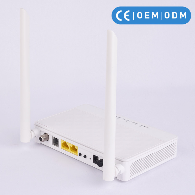 Двойной маршрутизатор XPON ONU антенн режима 1GE 1FE VOIP 2