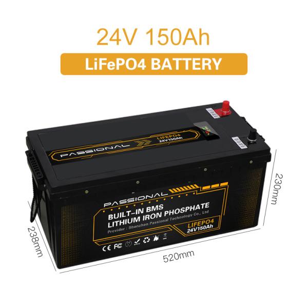 Lithium LFP Residential Storage Battery System 24V 150Ah With BMS