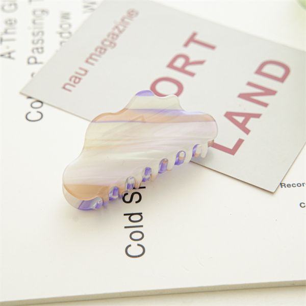 Magic cloud color gradient 8cm large acetic acid hair clip shark hairpin accessories hair catch