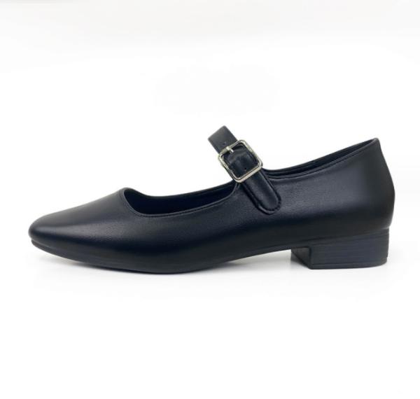 Women Flat Bottomed Mary Jane Leather Shoes Soft Soled Soft Leather Single Shoes