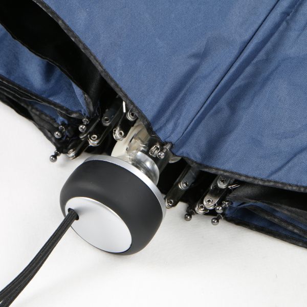 Blue Compact Wind Resistant Umbrella , Uv Protection Mens Small Umbrella