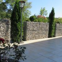 Pared de contención de jardín caja de gabión soldada diseño paisajístico gabión pared decorativa zinc revestido CE ISO