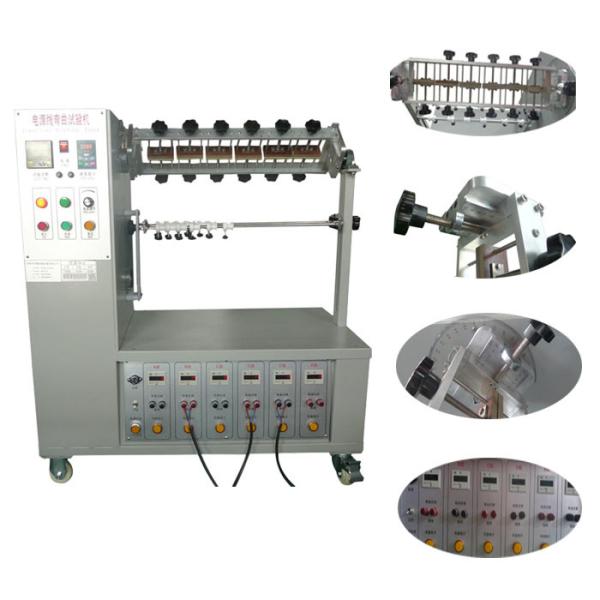 6 Station Power Plug Tester Flexing Test Swivel Machine FL-1 10~60 Times/Min