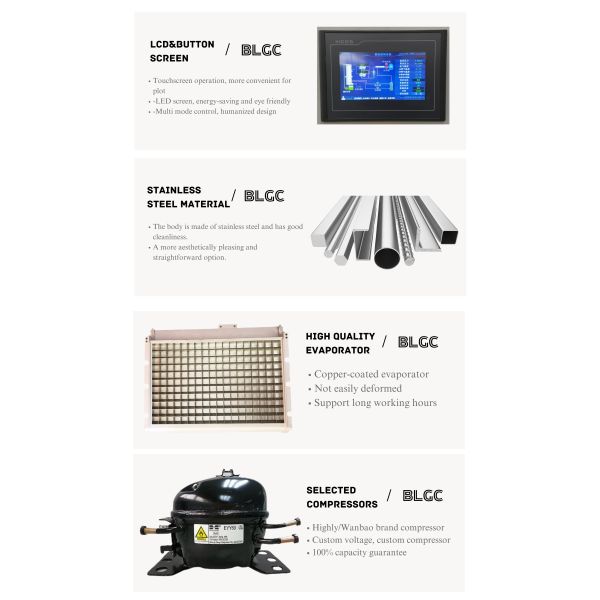 BLG Factory Cube Water Ice Makers High Quality 400kg Ice Cube Making Machine