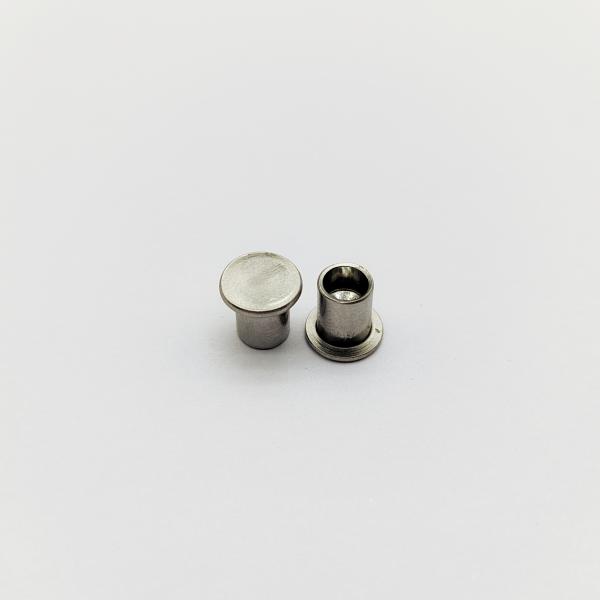 Rivets semi-tubulaires à tête plate en acier inoxydable A2 M2-M6