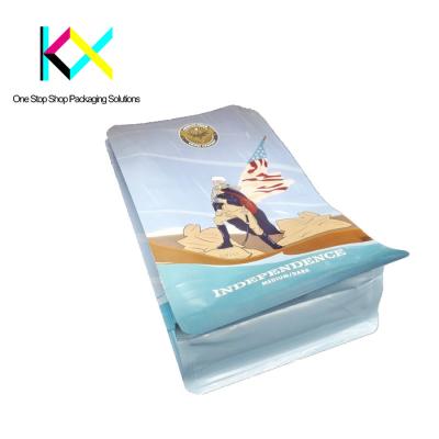 Customization Rotogravure Printing Pouch Flat Bottom Zipper Pouch Moisture Proof
