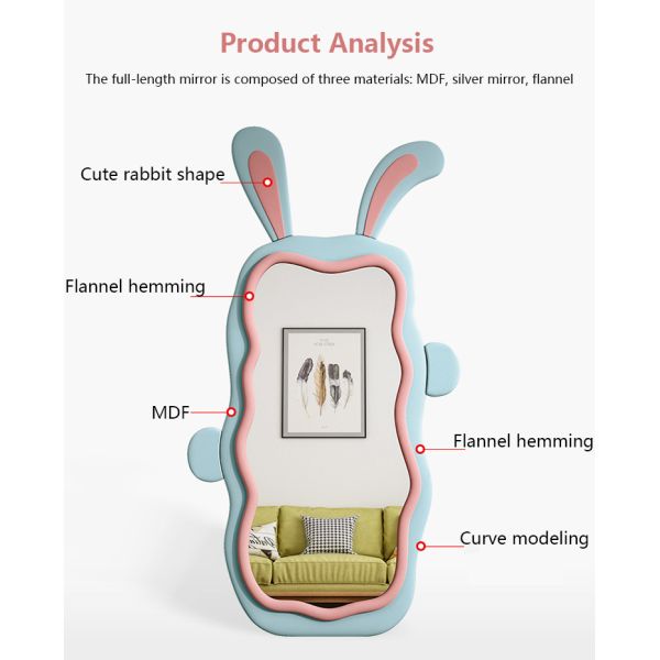 Vanity Full Length Bedroom Mirror 8ft Floor Mirror ODM
