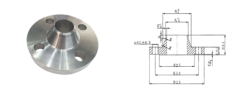 Long Neck Titanium Pipe Flange For Pipeline Connections Offering Secure Fit And Leak-Proof In Harsh Environments