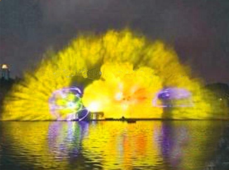 Развлекательное оборудование Музыкальный лазер Плавучий пруд фонтан