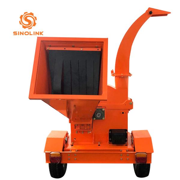 Small Portable Wood Chipper Shredder Gas Powered Garden Tree 15hp 2000rpm Min
