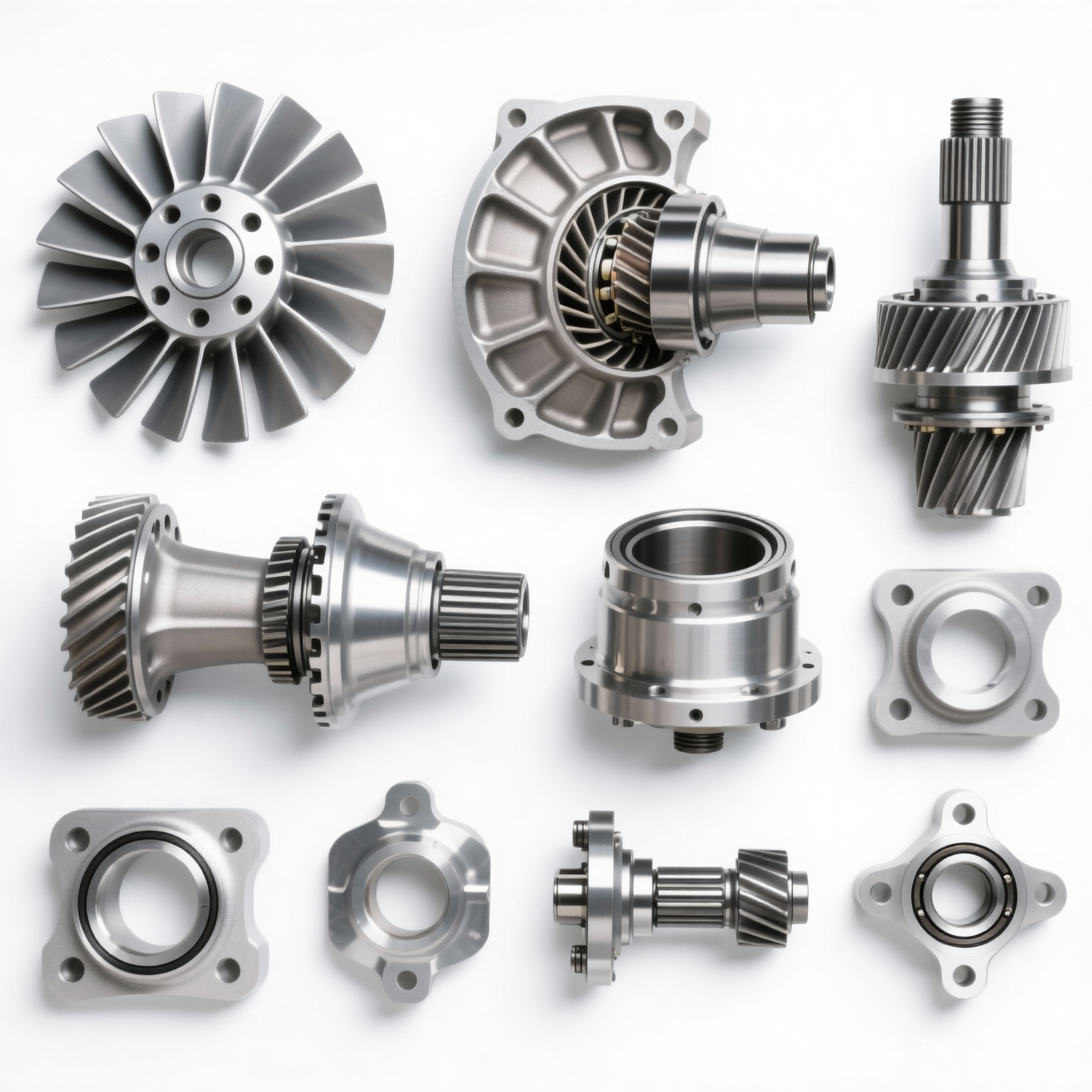 Aluminum Alloy 6061 EV Coolant Pump Casing Automotive Electronic Water Pump CNC Machining Stainless Steel Material Capabilities