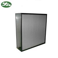 Filtro de ar profundo H10 do plissado HEPA - H14 galvanizou a armação de aço para o quarto desinfetado