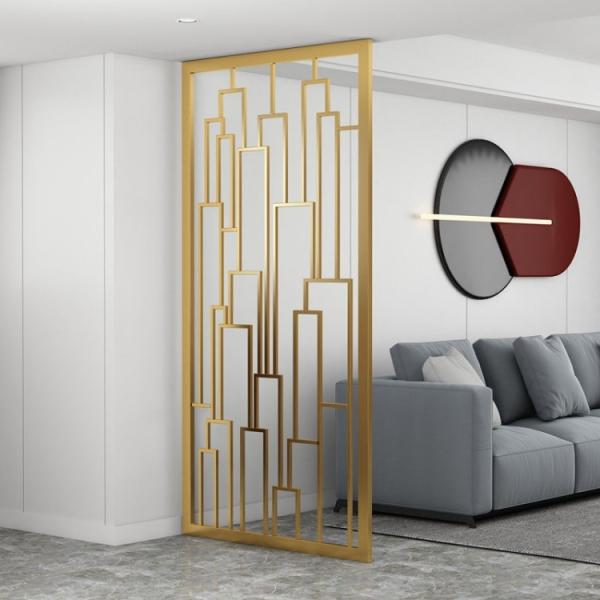 Personalized Decorative Metalwork Laser Cut Metal Room Divider For Living Room