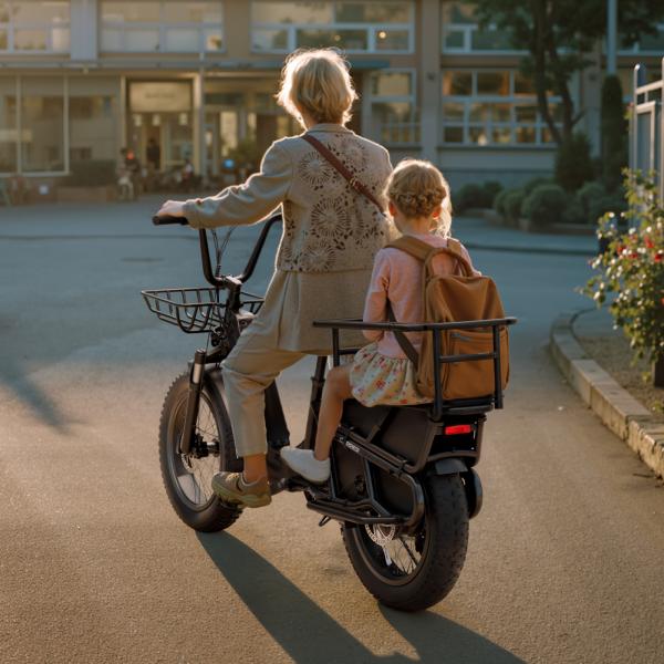 New Arrival Fashion 20inch Cargo Ebike 25km/h Road Electric Bike Electric Moped Bicycle With 750W Motor