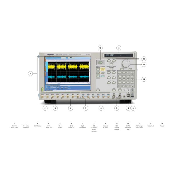 AWG7102 Tektronix Arbitrary Waveform Generator 10GS/S High Bandwidth Output