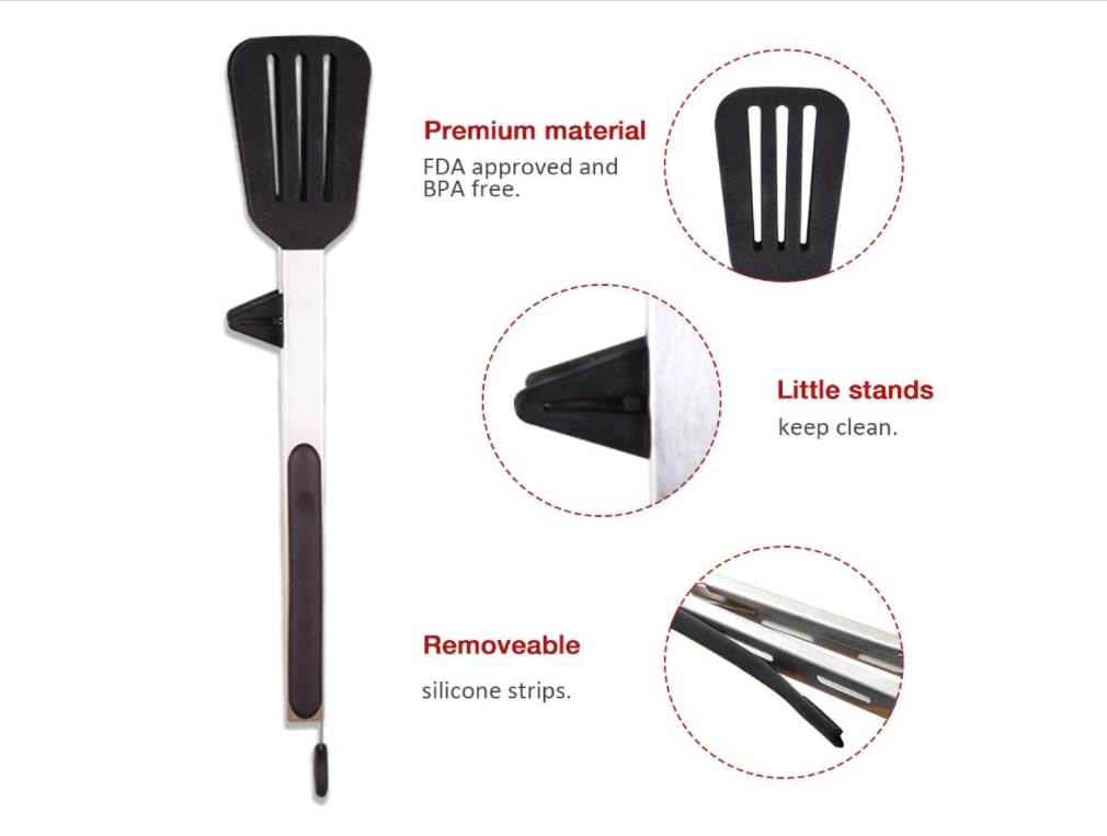 Multifunction Kitchen Food Tongs Stainfree 12in Length Dishwasher Safe