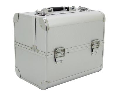 Casos cosméticos de alumínio grandes, artista profissional de alumínio Carrying Case de Makup
