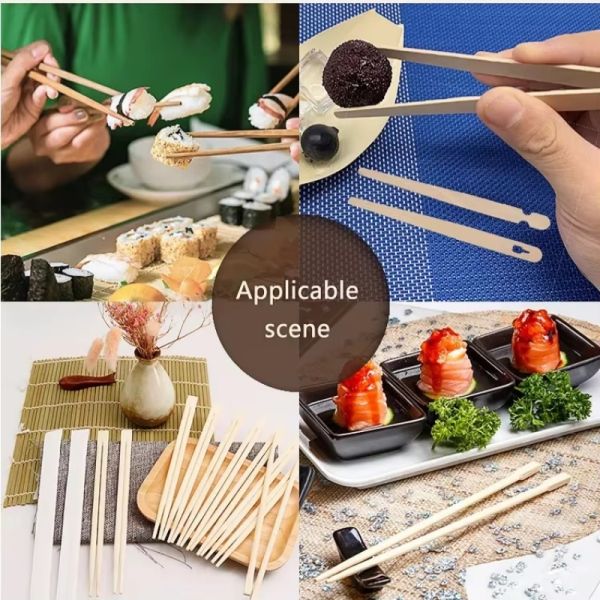 Brown Color Carbonized Rikyu Bamboo Chopstick--Japanese Style Eco-friendly Made From Natural Bamboo Sushi Stick