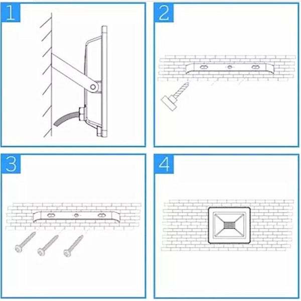 Colorful Led Exterior Floodlight 200 Watt For Amusement Theme Park Stable