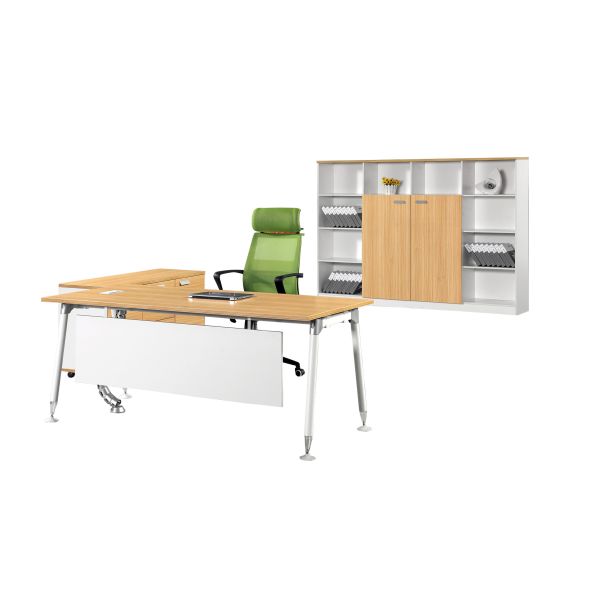 Metal Legs Type Melamine Office Furniture High Environmental Safety Standards