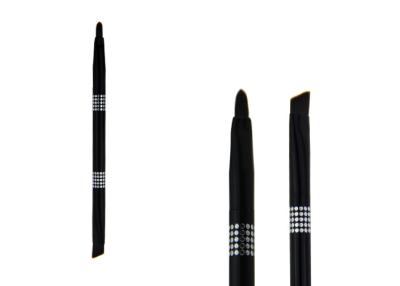 Black Double End Lip Liner Brush Retractable Lipstick Brush For Travel