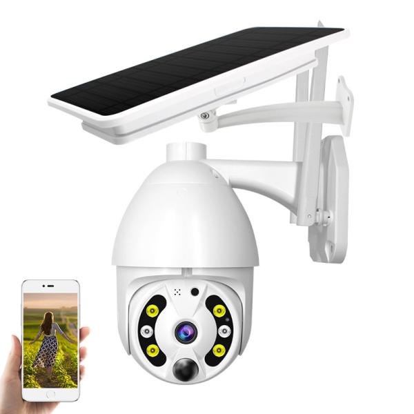4G Solar Powered Camera Two-Way Audio 1080P Solar Cctv Wireless Network PTZ Cloud Storage Outdoor Camera
