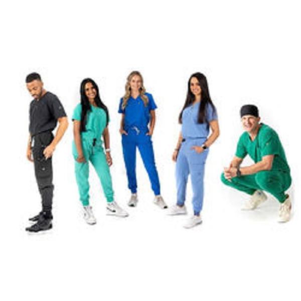 factory custom logo solid color  stretch medical nursing scrubs body shaper scurbs pants