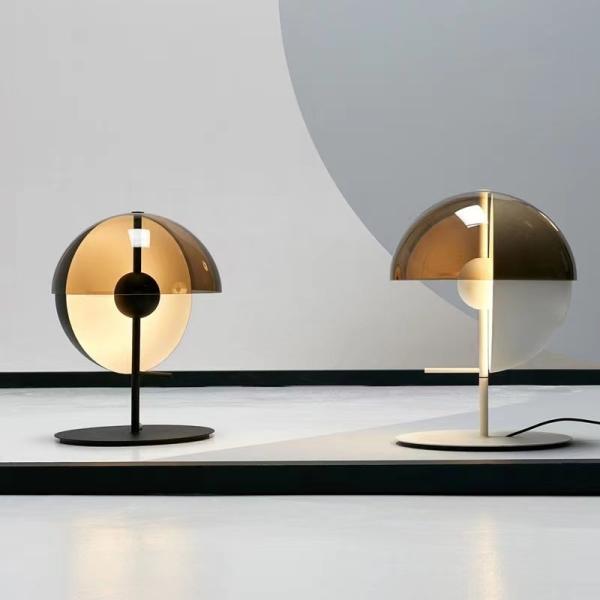 JYLIGHTING Créatif postmoderne en verre de style américain salon simple chambre à coucher bureau de chevet concepteur lampe de table de chevet