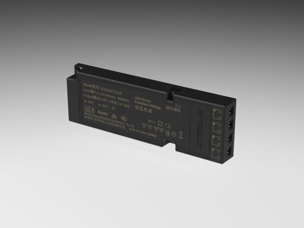 ETSC 24W-24V pilote LED à tension constante ultra-mince pour le chronométrage et le réglage CCT