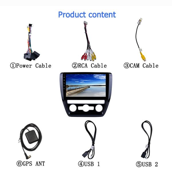 GPS Navigation Bluetooth Dvd Player For VW Sagitar Jetta Bora 2011-2016
