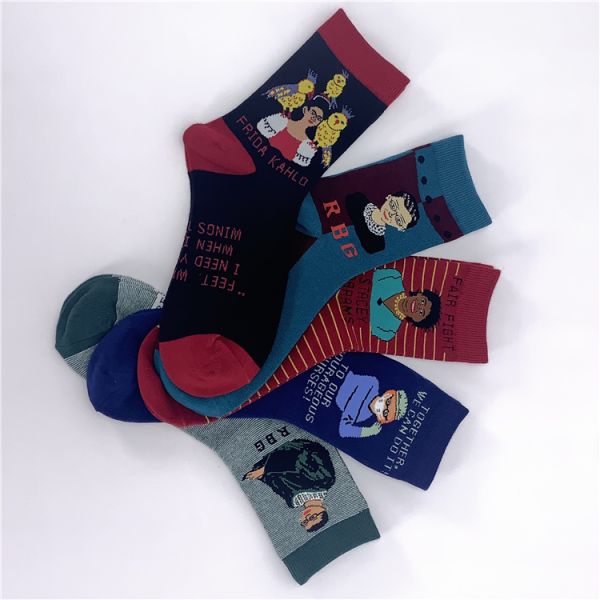 39-42 Fashionable Cotton Socks Designer Woman Long Thermal Women Socks Print Pattern